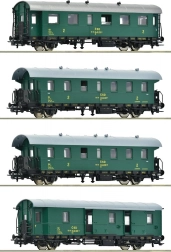 Ensemble de wagons de voyageurs ČSD pour modélisme ferroviaire