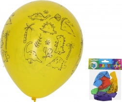 Ballons gonflables Dinosaures 30 cm, lot de 5 pcs