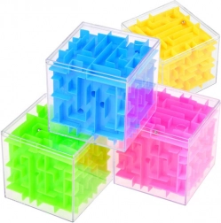 Cube labyrinthe 3D rotatif – cube casse-tête coloré 7,5 cm
