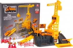 Set de construction avec grue et accessoires pour enfants