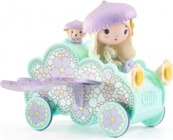 Figurine Tinyly Jil et Jerry avec petite voiture nuage magique