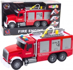 Camion de pompiers avec effet d’eau, lumières et sons 1:14
