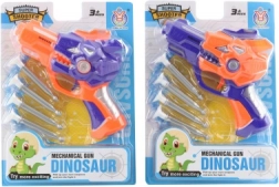 Pistolet à fléchettes Dino avec ventouses