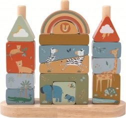 2kids toys safari cubes en bois à empiler
