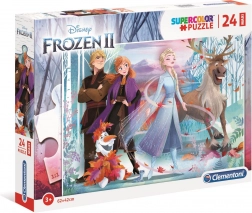 Puzzle 24 pièces Maxi Super Color La Reine des Neiges 2