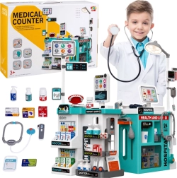 Set de docteur pour enfants avec table médicale – 77 pièces avec lumières et sons