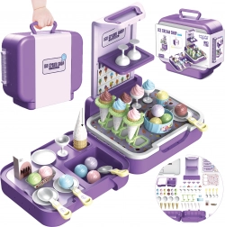 Woopie stand portatif avec crème glacée 3 en 1 ensemble 62 pcs