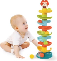 Toboggan pour tour à billes avec balles +18 mois