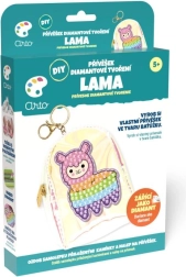 Arto diy porte-clés création diamant – lama