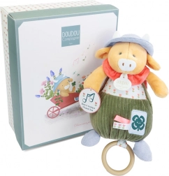Coffret cadeau Vache en peluche Aneth mélodie 20 cm