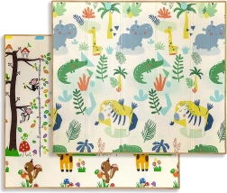 Tapis en mousse pliable Milly Mally Play savanna and tree t1