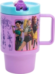 Grand gobelet en plastique avec paille 530 ml K-pop : chasseuses de démons - 1 pièce