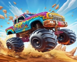 Peinture diamant monster truck 30 × 40 cm