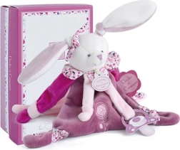 Ensemble cadeau lapin avec attache tétine 17 cm