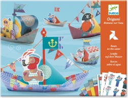 Origami pliages bateaux flottants DJECO