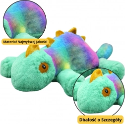 Caméléon en peluche - compagnon câlin coloré 45 cm