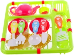 set à thé en plastique avec égouttoir pour enfants