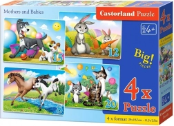 Puzzle Castorland Mamans animaux et leurs petits