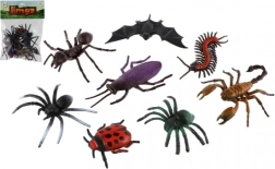 ensemble de modèles d’insectes en plastique 8 pcs (7–12 cm) en sachet