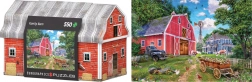Puzzle en boîte métallique Ferme familiale 550 pièces EUROGRAPHICS