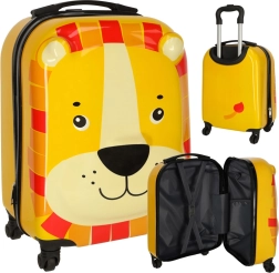 Valise de voyage pour enfants à roulettes, lion