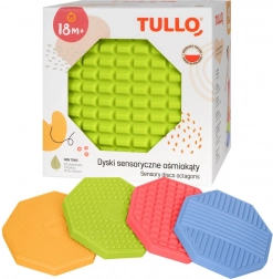 Octogones sensoriels à textures variées, lot de 4