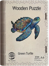 Puzzle en bois Green Turtle A4
