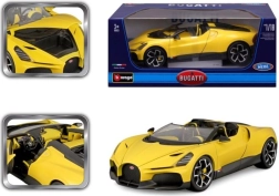 Modèle de voiture en métal 1:18 BBURAGO Bugatti Mistral jaune