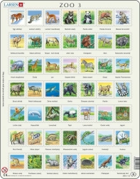 LARSEN puzzle animaux du monde – 49 pièces