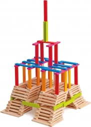 Plaquettes de construction en bois 200 pcs