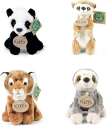 Animaux exotiques en peluche éco 13–15 cm