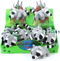 Raton laveur en peluche porte-clés 14 cm