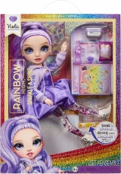 Poupée Rainbow High Sparkle & Shine Viola avec cheveux violets
