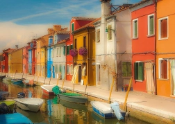 Puzzle Maisons éclatantes 1000 pièces SCHMIDT