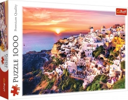 Puzzle Santorini Coucher de Soleil 1000 Pièces