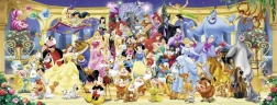 RAVENSBURGER Puzzle panoramique Disney - Photo de famille 1000 pièces