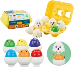Puzzle trieur Montessori Petits poussins joyeux 6 pcs