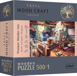 Puzzle en bois recto-verso Trésors au grenier 501 pièces TREFL Wood Craft Origin