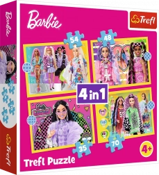 Puzzle Barbie Monde Joyeux 4-en-1
