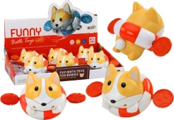 Jouet de bain mécanique – renard à remonter dans une bouée