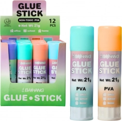 Bâton de colle scolaire et de bureau pastel 21 g