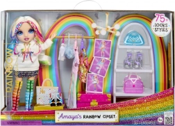 Rainbow High armoire avec poupée et accessoires de mode