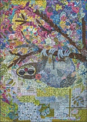 Puzzle Heye Quilt Art : Paresseux brodé 1000 pièces
