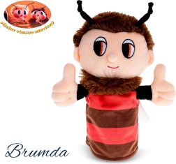 Marionnette en peluche Brumda Histoires des oursons-abeilles 24 cm - 1 pièce