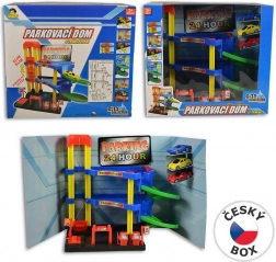 MaDe Garage avec ascenseur manuel et 3 voitures, 29 cm