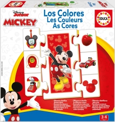 Puzzle Educa Mickey et ses amis – apprenons les couleurs 6×7 pièces