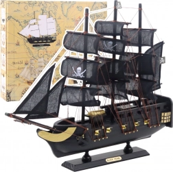 Modèle décoratif de navire pirate Perle Noire 40x35 cm