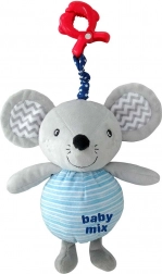 Peluche musicale avec boîtier à musique et clip BABY MIX souris
