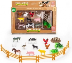 Animaux de la ferme – Set de figurines avec enclos