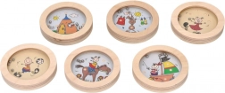 Jeu d’adresse en bois - Personnages joyeux